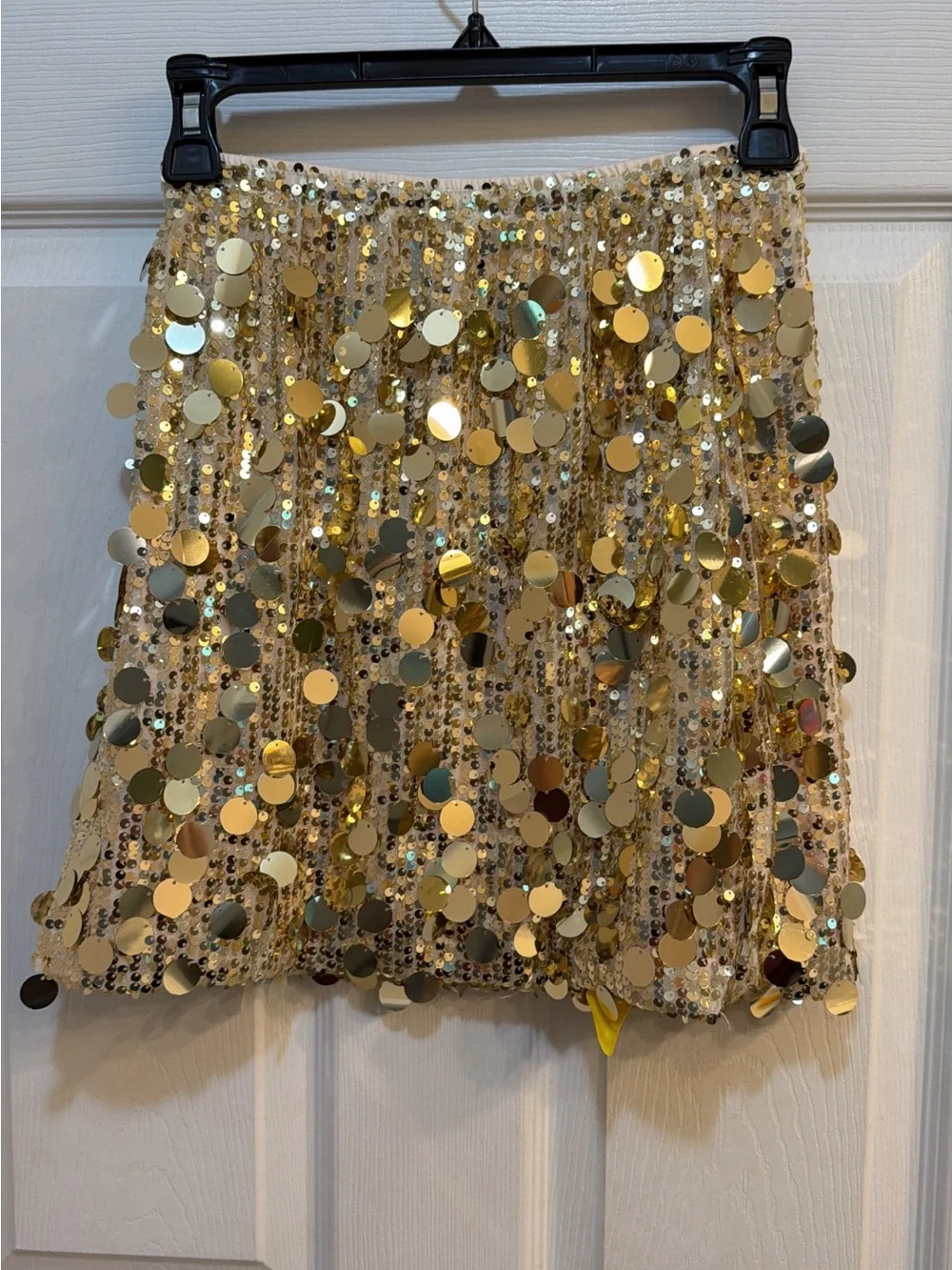 Gold Sequin Mini Skirt - Sparkling Party Skirt